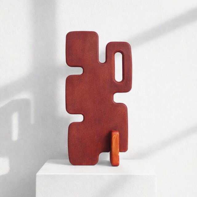 Cinceum - Abstract Sculpture in Red Hues - image 1