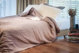 Dusty Rose Linen Duvet Cover Hypoallergenic Bedding - thumbnail 1