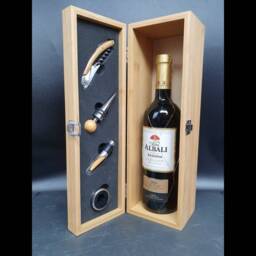30Th Birthday- Birthday For Her - Personalised Bamboo Wine Box With Tools. Him Gift Man - thumbnail 1
