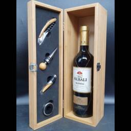 30Th Birthday- Birthday For Her - Personalised Bamboo Wine Box With Tools. Him Gift Man - thumbnail 4