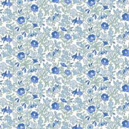 Liberty London Bedding Pillowcase Toddler Size Blue Floral Vintage Bedding - thumbnail 2