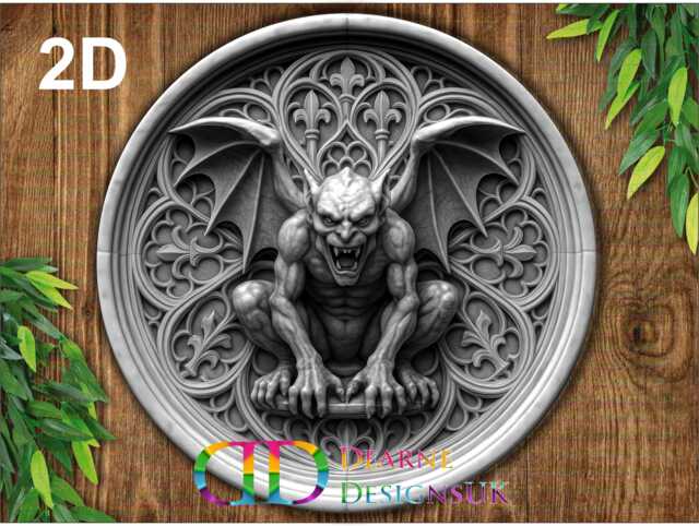 Gargoyle Sign, Garden Ornament, Metal Wall Art, D??cor, Gardener Gift, Outdoor Decoration - image 1