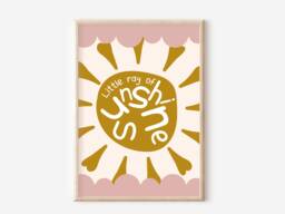 Little Ray Of Sunshine Print, Colourful Print For Child's Room Or Playroom - Print Only - thumbnail 1