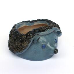 Ceramic Handmade Planter Hedgehog For Plants, Succulent Pot, Ceramic Animals, Ceramics & Pottery, Planter, Gift - thumbnail 2