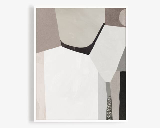 Abstract Art Print - Modern Wall Print, Geometric Art, Minimal Home Decor - image 1