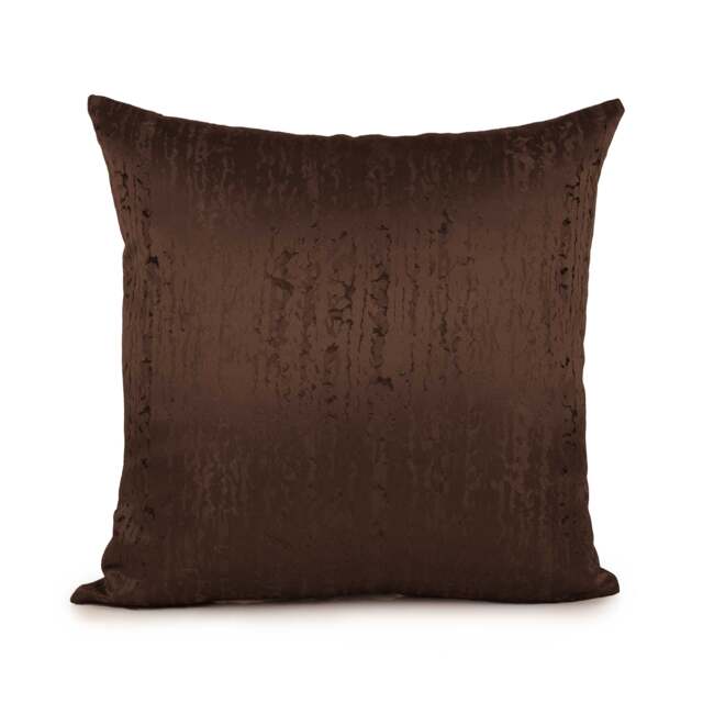 Dark Chocolate, Brown Pillow, Decorative Throw Pillow Cover, Cushion Accent Satin Blend, Geometric Pattern, Pillowcase, Modern - image 1