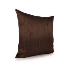 Dark Chocolate, Brown Pillow, Decorative Throw Pillow Cover, Cushion Accent Satin Blend, Geometric Pattern, Pillowcase, Modern - thumbnail 2