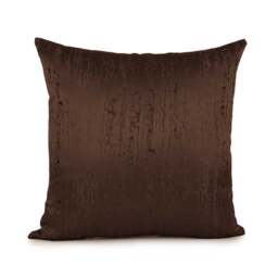Dark Chocolate, Brown Pillow, Decorative Throw Pillow Cover, Cushion Accent Satin Blend, Geometric Pattern, Pillowcase, Modern - thumbnail 1