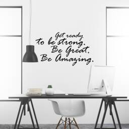 Get Ready Inspirational Motivational Wall Decal Quote Art For Home Living Room Office Decor Decorations Encouragement Gift 30x17 Inches - thumbnail 2