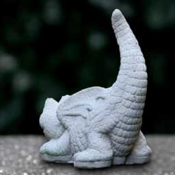 Large Dragon Statue Outdoor Sitting Figurine Cement Animal Decoration Wildlife Ornament Dragon Lover Gift Garden & Home Sculpture - thumbnail 4