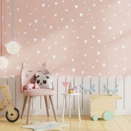Hand Drawn Hearts - Vinyl Wall Decals Irregular Love Heart Stickers Multi Colours Baby Boys Girls Nursery Kids Room D??cor - thumbnail 3