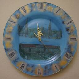 A Wall Clock-Plate With The View Of Vienna - thumbnail 2