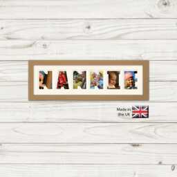 Nannie Photo Frame Word Name Special Gift Mother's Day 1250-Cc By Photos in A Word - thumbnail 1