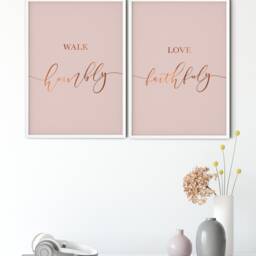 Sets Of 2 Or 3 Custom Quote Foil Prints, Sign, Print, Prints Wall Art, Typography Posters, Word Art - thumbnail 3