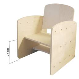 Organic Child Chair, Chair Transformer, Multifunctional Plywood - thumbnail 3