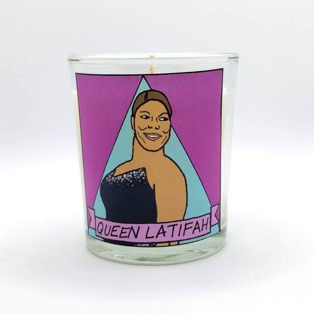 Queen Latifah Glass Votive Candle // Lgbtq Altar - image 1