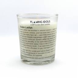 Queen Latifah Glass Votive Candle // Lgbtq Altar - thumbnail 2