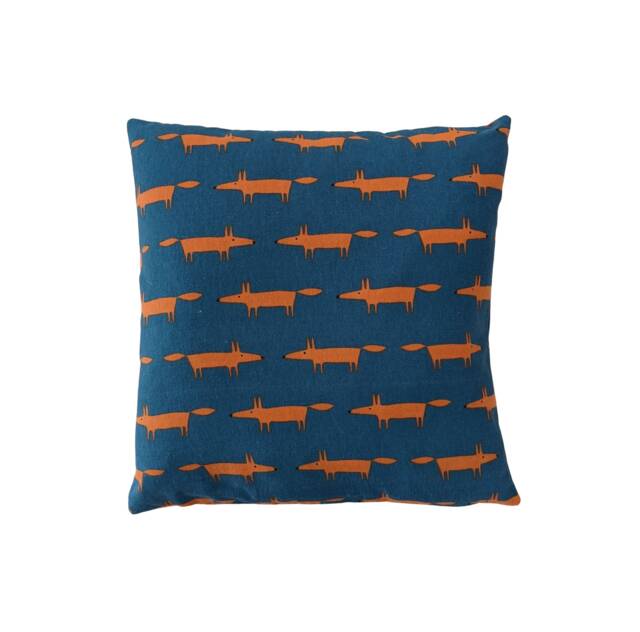 Cushion Cover in Scion Teal Orange Little Mr Fox 16 - image 1
