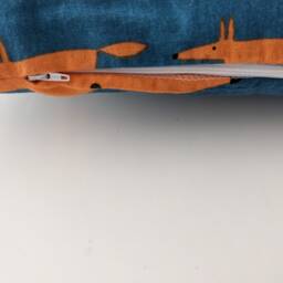 Cushion Cover in Scion Teal Orange Little Mr Fox 16 - thumbnail 3