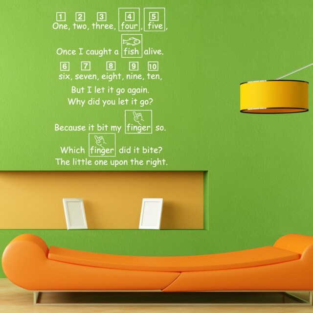 Kids Baby Nursery Rhymes Wall Sticker Vinyl Mural Decal Home House Apartment Art Decor Free Shipping L016 - image 1