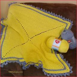 Digital Download PDF Crochet Pattern For The Love & Sunshine Baby Blanket - thumbnail 2