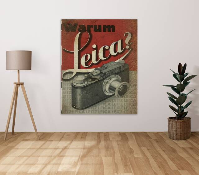 Warum Leica Camera - Metal Sign Plaque Wall Art Decor Signage