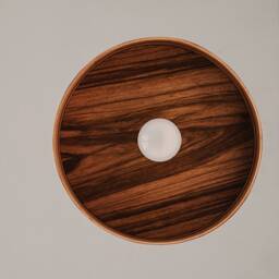 Mango Hanging Lamp, Minimal Wood Pendant Light, Kitchen Island Light - thumbnail 4