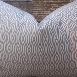 Designer Pillow Cover, Lana, Gray - thumbnail 4
