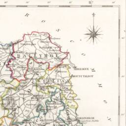 Galway County Map, Old Vintage Irish Print - Ballinahinch Dunmore Moycullen Clare Kiltartan- Longford Athenry Tuam - thumbnail 3