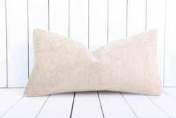 Kilim Lumbar Pillow Cover Turkish Anatolian Throw - 12x24 Inch - thumbnail 1