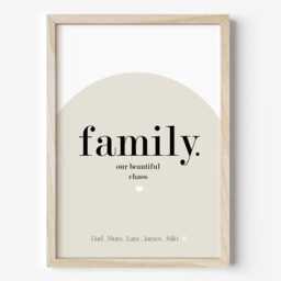 Personalised Family Quote Print Gift - New Home Unframed - thumbnail 2