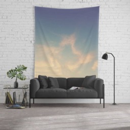 Sky Wall Tapestry, Wall Tapestry, Nature Wall Art, Clouds Tapestry, Bedroom Decor, Vintage Hanging, Sky Hanging - thumbnail 3