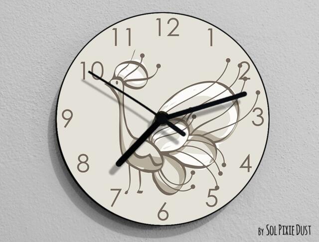 Pavo Bird , Wall Clock - Kids Nursery Room, Teens Baby Room - image 1