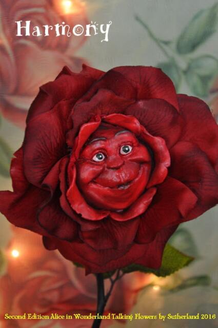 "Alice in Wonderland Talking Flowers ""Harmony" - image 1