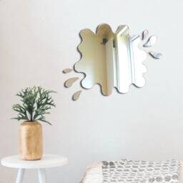 Acrylic Puddle Mirror With Splashes Personalized Wall Art - thumbnail 2