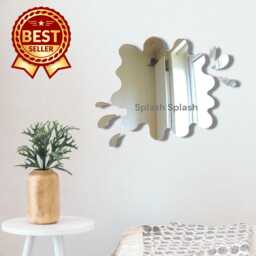 Acrylic Puddle Mirror With Splashes Personalized Wall Art - thumbnail 1