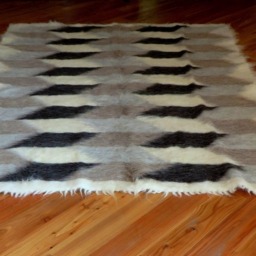 Handmade Wool Blanket Carpathian Hutsul Lizhnyk Bed Throw - thumbnail 3
