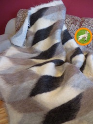 Handmade Wool Blanket Carpathian Hutsul Lizhnyk Bed Throw