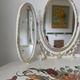 French Style Kidney Shaped Vanity Dressing Table - thumbnail 4
