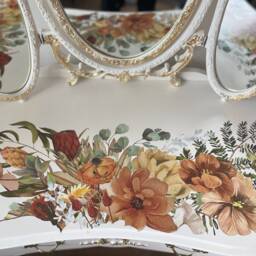French Style Kidney Shaped Vanity Dressing Table - thumbnail 3