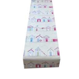 Beach Huts Linen Cushion Cover Coastal Nautical Pillow Sham - 24 - thumbnail 2