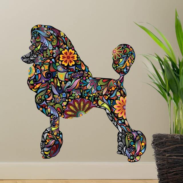 Standard Poodle Dog Decal Wall Sticker - image 1