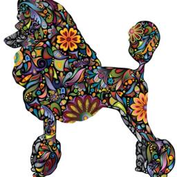 Standard Poodle Dog Decal Wall Sticker - thumbnail 2