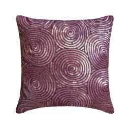 "Art Silk Plum Purple Cushions 16""x16" - thumbnail 1