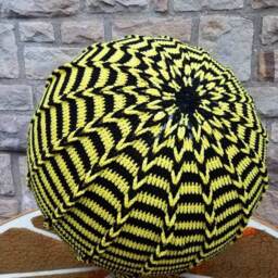 Braided Yoga Ball Cover - Footstool Crochet Poof Birthing - thumbnail 3