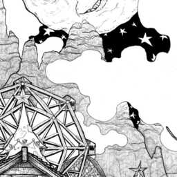 N0S4A2 Beach Towel, Pen & Ink Christmas Land Illustration - thumbnail 3