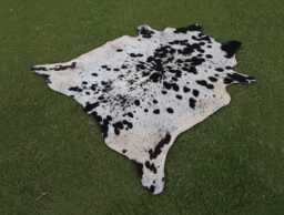 Black & White Real Cowhide Rug Luxury Brazilian With Hair On Large Floor Area Genuine Cow Skin For Home Decor