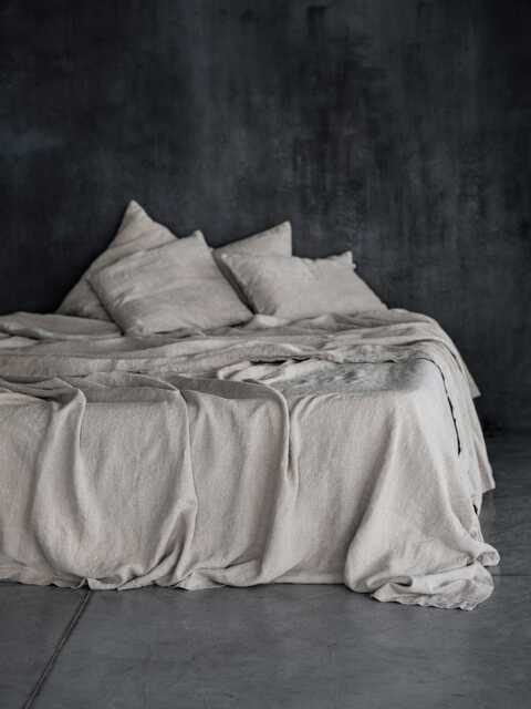 Vintage Heavy Linen Coverlet, Bed Cover, Quilt, Decorative Throw - image 1