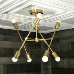 Tisiphone 8 Light Modern Sputnik Mid Century Industrial Chandelier - thumbnail 2