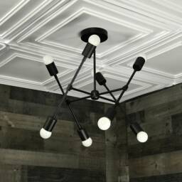 Tisiphone 8 Light Modern Sputnik Mid Century Industrial Chandelier - thumbnail 3